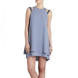 BCBGMaxAzria High Low Dress in Soft Blue